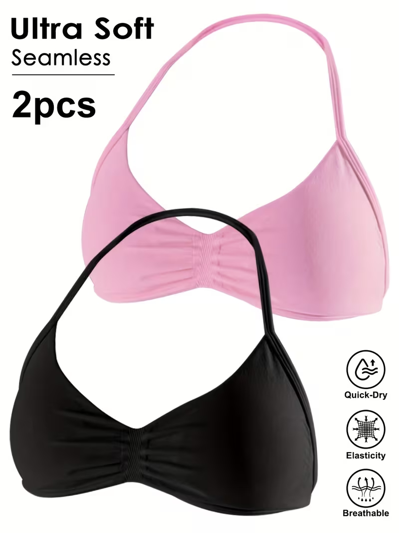 Sports Bra Racerback - 2 stuks Naadloze Sexy Open Back