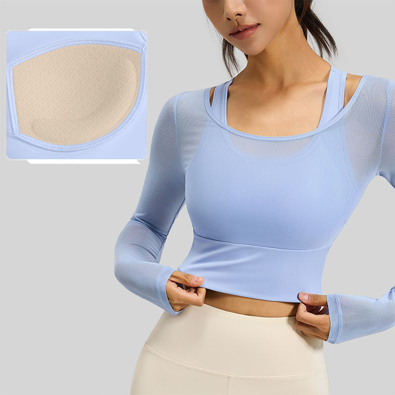 Aiithuug Yoga Crop Lange Mouw  - Sheer Mesh Bra recensie en prijs