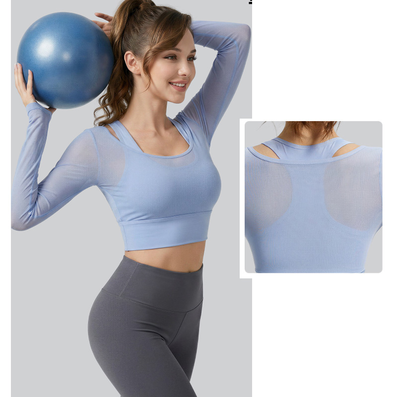 Aiithuug Yoga Crop Lange Mouw  - Sheer Mesh Bra recensie en prijs